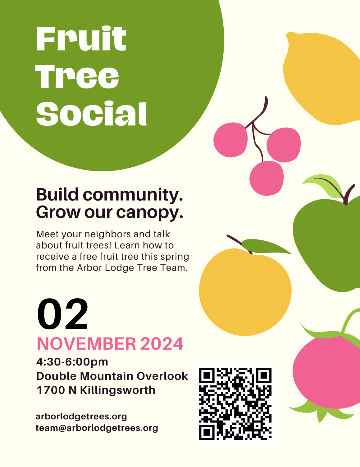 Fruit Tree Social 2024 invite