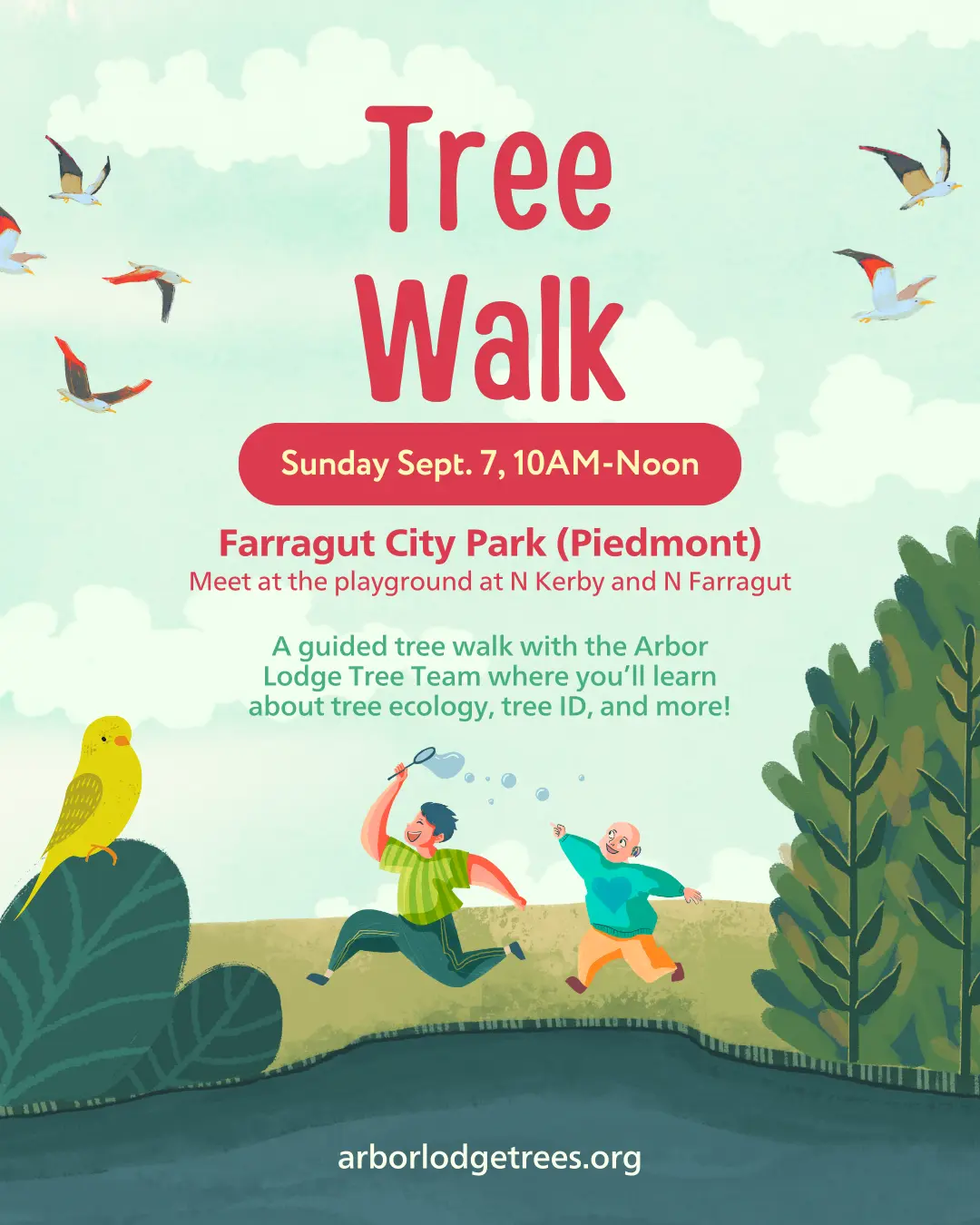 Farragut City Park Tree Walk poster